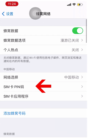 清镇苹果14维修网分享如何给iPhone14的SIM卡设置密码 