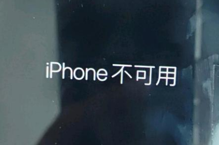 清镇苹果服务网点分享锁屏界面显示“iPhone 不可用”如何解决 